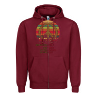 Burgundy Birthplace Earth Race Human Peace Sign Hippie Zipper Hoodie - Bettercallsaul