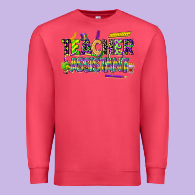 Mardi Gras Teacher Assistant Premium Sweatshirt Designed By Cowgirlartshop