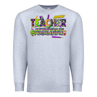 Heather Grey mardi gras teacher assistant Premium Sweatshirt - CowGirlArtShop