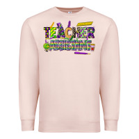 Pale Pink mardi gras teacher assistant Premium Sweatshirt - CowGirlArtShop