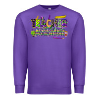 Purple mardi gras teacher assistant Premium Sweatshirt - CowGirlArtShop