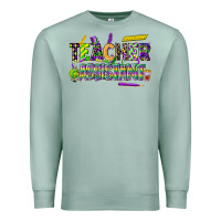 Seafoam mardi gras teacher assistant Premium Sweatshirt - CowGirlArtShop
