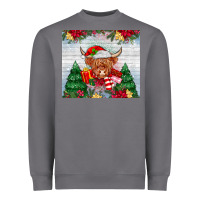 Storm christmas cow Heavyweight Sweatshirt - MaliasSmallBusiness