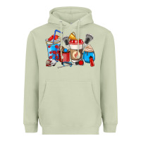 Matcha Lacrosse coffee cups Heavyweight Hoodie - HowdyJamesFarm