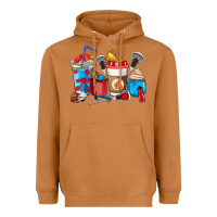 Meerkat Lacrosse coffee cups Heavyweight Hoodie - HowdyJamesFarm