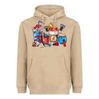 Mushroom Lacrosse coffee cups Heavyweight Hoodie - HowdyJamesFarm