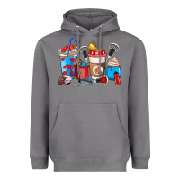 Storm Lacrosse coffee cups Heavyweight Hoodie - HowdyJamesFarm