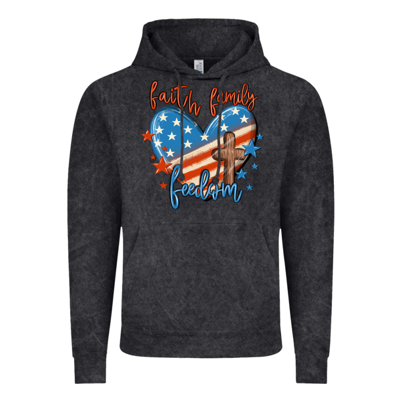 Faith Family Freedom Vintage Hoodie by MaliasSmallBusiness | Teevron