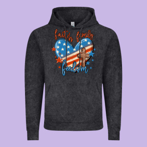 Faith Family Freedom Vintage Hoodie Designed By Maliassmallbusiness