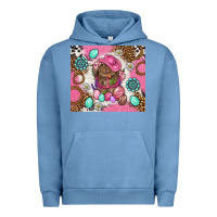 Pigment Pebble Blue Cowboy Bunny Easter Tumbler Urban Hoodie - BundleAndBundleShop