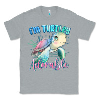 Heather Grey im turtley adorable turtle Classic Tee - MaliasSmallBusiness