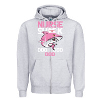 Heather Grey Nurse Shark Doo Doo Doo Zipper Hoodie - Bettercallsaul