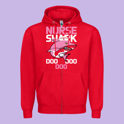 Nurse Shark Doo Doo Doo Zipper Hoodie Designed By Bettercallsaul
