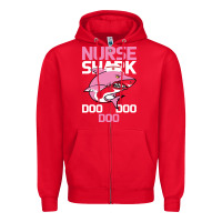 Red Nurse Shark Doo Doo Doo Zipper Hoodie - Bettercallsaul