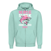 Seafoam Nurse Shark Doo Doo Doo Zipper Hoodie - Bettercallsaul