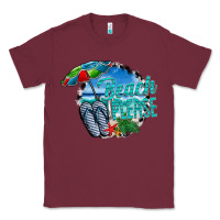 Burgundy beach please Classic Tee - CowhideDigitalArt