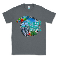 Charcoal Heather beach please Classic Tee - CowhideDigitalArt