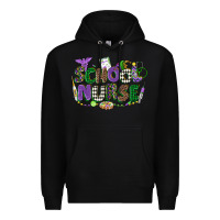 Black school nurse mardi gras Premium Hoodie - CowGirlArtShop