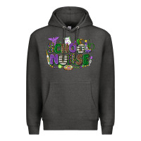 Charcoal Heather school nurse mardi gras Premium Hoodie - CowGirlArtShop