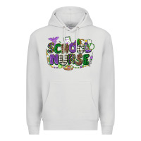 Dove Grey school nurse mardi gras Premium Hoodie - CowGirlArtShop