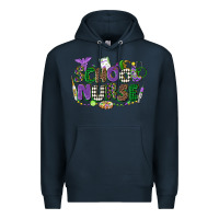 Navy school nurse mardi gras Premium Hoodie - CowGirlArtShop