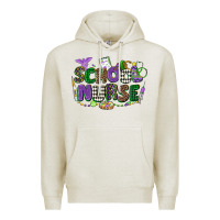 Oatmeal Heather school nurse mardi gras Premium Hoodie - CowGirlArtShop