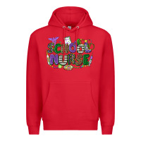 Red school nurse mardi gras Premium Hoodie - CowGirlArtShop