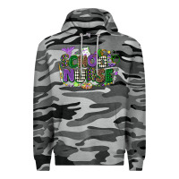 Slate Camo school nurse mardi gras Premium Hoodie - CowGirlArtShop