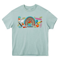 Arona teacher life rainbow frosted Heavy Core Tee - JahusDesignShop