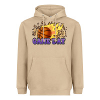 Mushroom game day basketball leopard flames fireball Heavyweight Hoodie - HowdyJamesFarm
