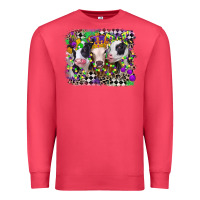 Cardinal mardi gras heifers Premium Sweatshirt - CowGirlArtShop