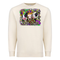 Sandshell mardi gras heifers Premium Sweatshirt - CowGirlArtShop