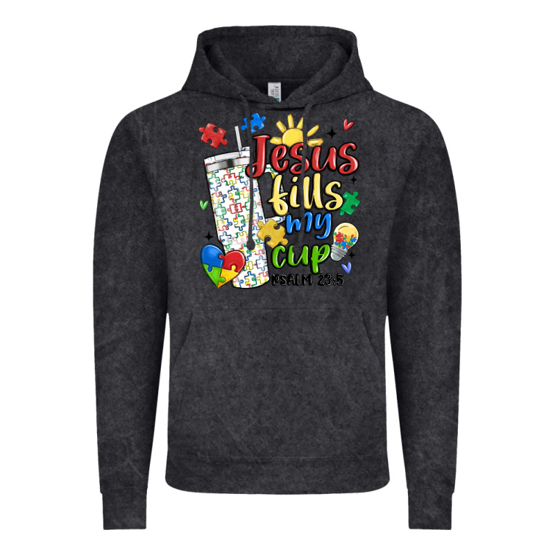 Autism Jesus Fills My Cup Vintage Hoodie by MaliasSmallBusiness | Teevron