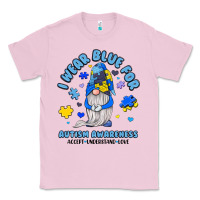Bubblegum Pink i wear blue for autism awareness Classic Tee - JahusDesignShop