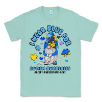 Seafoam i wear blue for autism awareness Classic Tee - JahusDesignShop