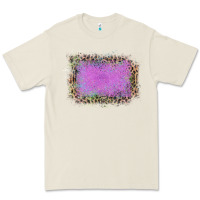 Old Leopard Purple Glitter Frame Premium Tee | Teevron