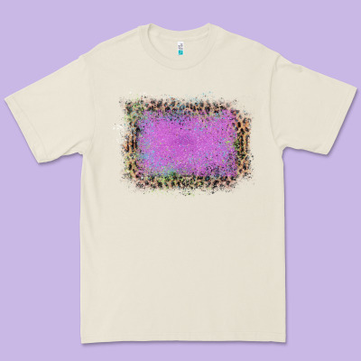 Old Leopard Purple Glitter Frame Premium Tee Designed By Bettercallsaul