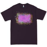 Plum Old Leopard Purple Glitter Frame Premium Tee - Bettercallsaul
