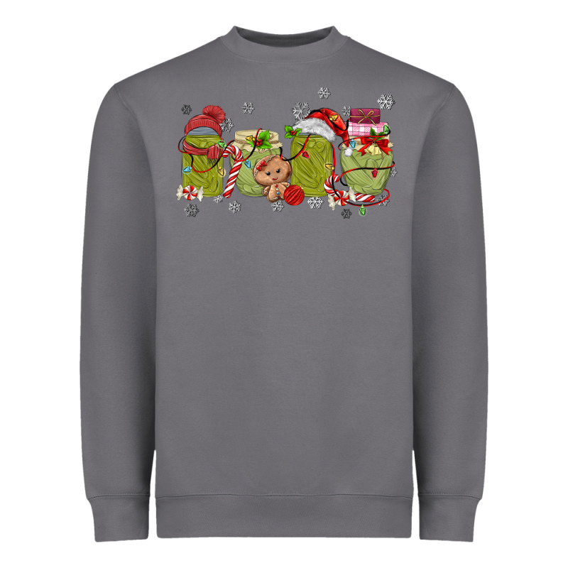 Canned Pickles Christmas Light Heavyweight Sweatshirt by MaliasSmallBusiness | Teevron