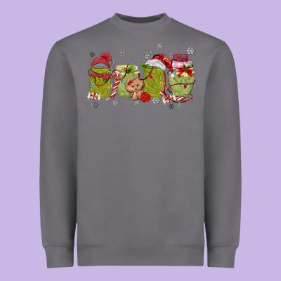 Canned Pickles Christmas Light Heavyweight Sweatshirt Designed By Maliassmallbusiness