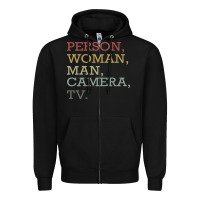 Black Person Woman Man Camera Tv Zipper Hoodie - Bettercallsaul