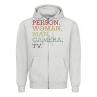 Dove Grey Person Woman Man Camera Tv Zipper Hoodie - Bettercallsaul