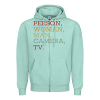 Seafoam Person Woman Man Camera Tv Zipper Hoodie - Bettercallsaul