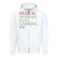 White Person Woman Man Camera Tv Zipper Hoodie - Bettercallsaul