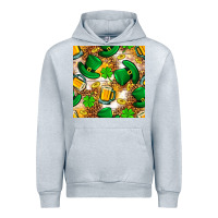 Heather Grey St. Patricks day hat digital paper Urban Hoodie - BundleAndBundleShop