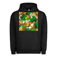 Pigment Black St. Patricks day hat digital paper Urban Hoodie - BundleAndBundleShop