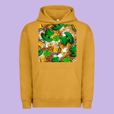 St. Patricks Day Hat Digital Paper Urban Hoodie Designed By Bundleandbundleshop