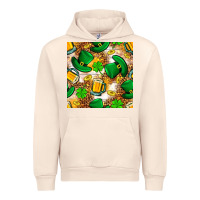 Sandshell St. Patricks day hat digital paper Urban Hoodie - BundleAndBundleShop