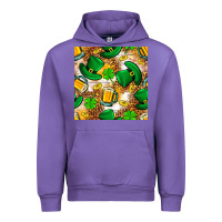 Tulip St. Patricks day hat digital paper Urban Hoodie - BundleAndBundleShop