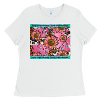 White breast cancer awareness Ladies Tee - AdoDesignShop
